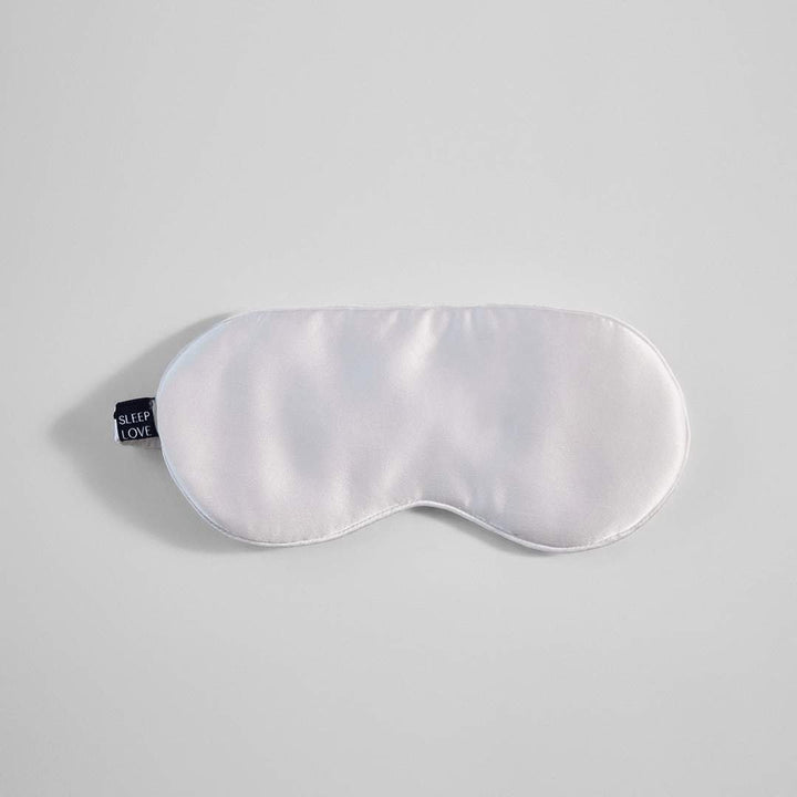 Moon White Mulberry Silk Eye Mask - SleepLove