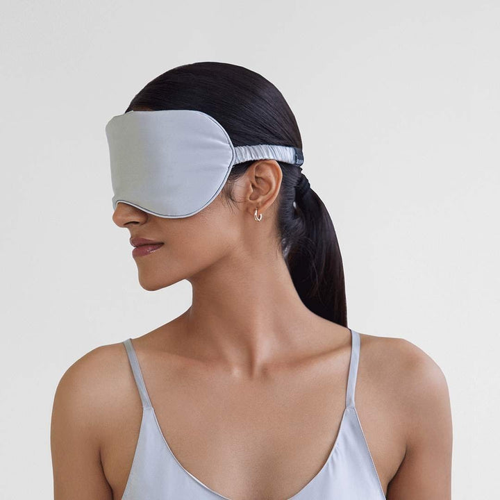 Twilight Silver Mulberry Silk Eye Mask - SleepLove