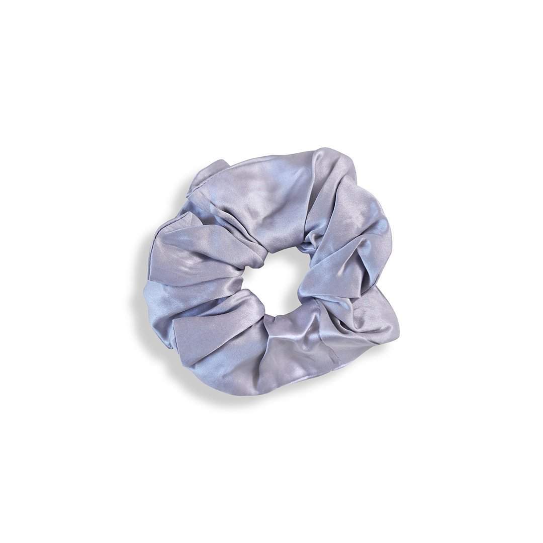 Twilight Silver Silk Scrunchies - SleepLove